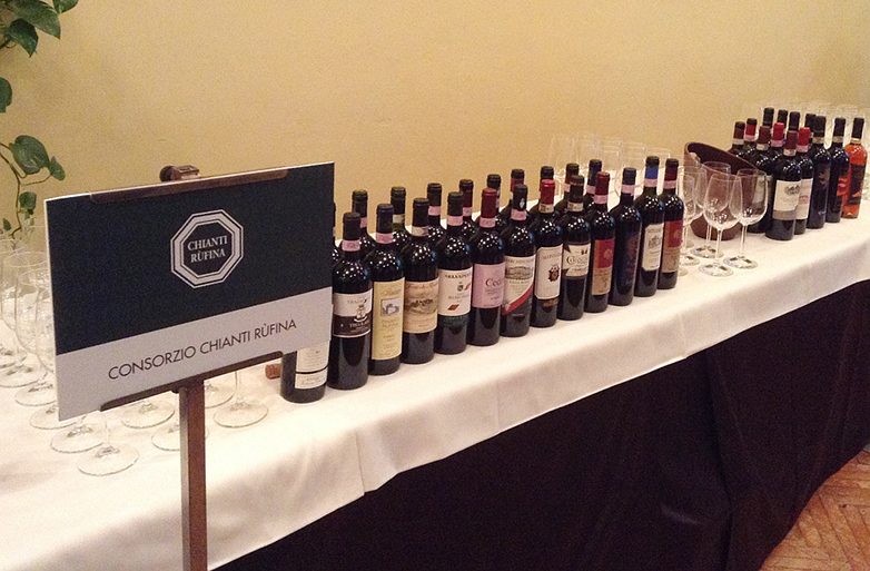 Banco degustazione Chianti Rùfina