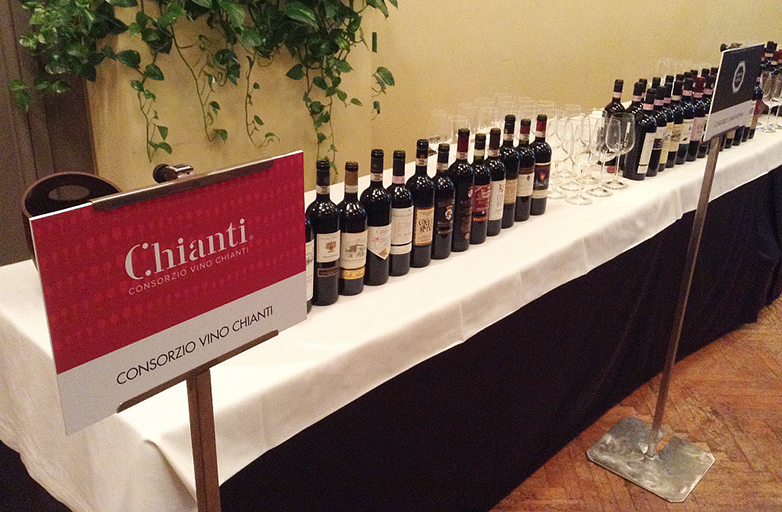 Banco degustazione dei Chianti