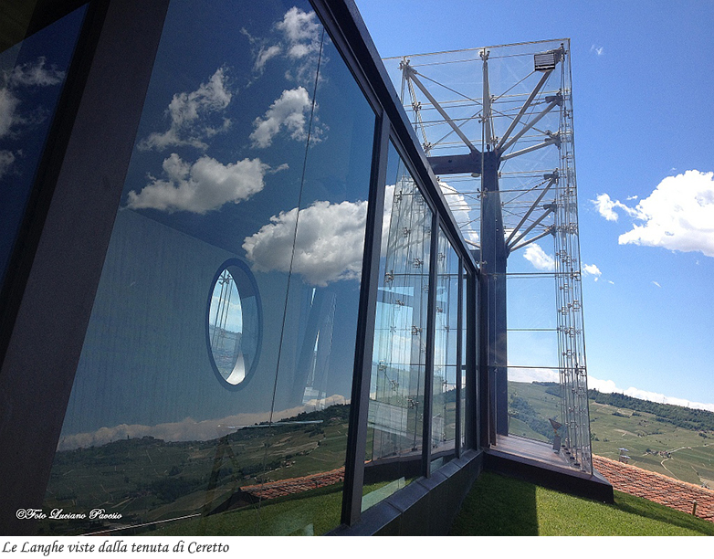 Le Langhe viste dalla tenuta di Ceretto