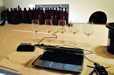 La postazione di lavoro all'Ampelion