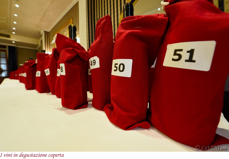 I vini in degustazione coperta