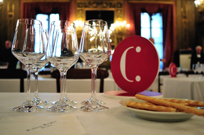Palazzo Borghese - una postazione dei degustatori