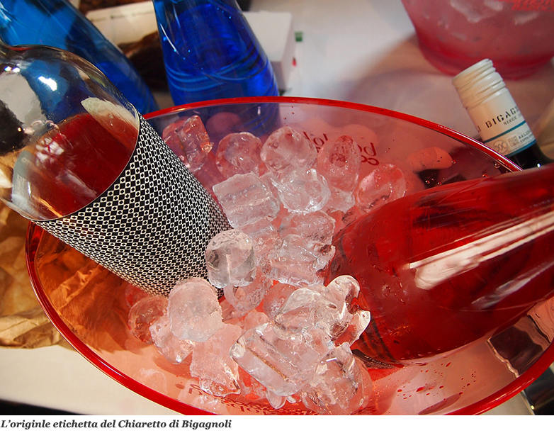 L'originale etichetta del Chiaretto di Bigagnoli