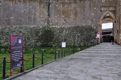 Benvenuto Brunello - ingresso alla Fortezza di Montalcino