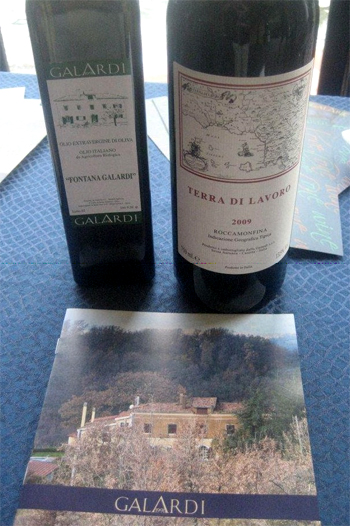Il vino e l'olio di Galardi