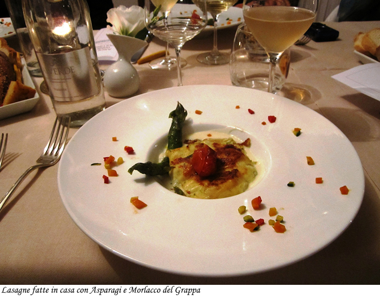 Lasagne fatte in casa con asparagi e morlacco del Grappa