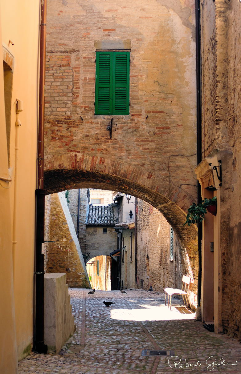 Particolare di una via di Montefalco