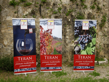 Cartelli manifestazione a Stanjel