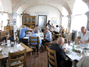 La sala di degustazione