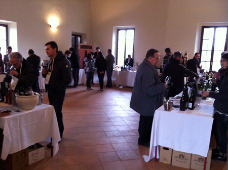 La sala di degustazione