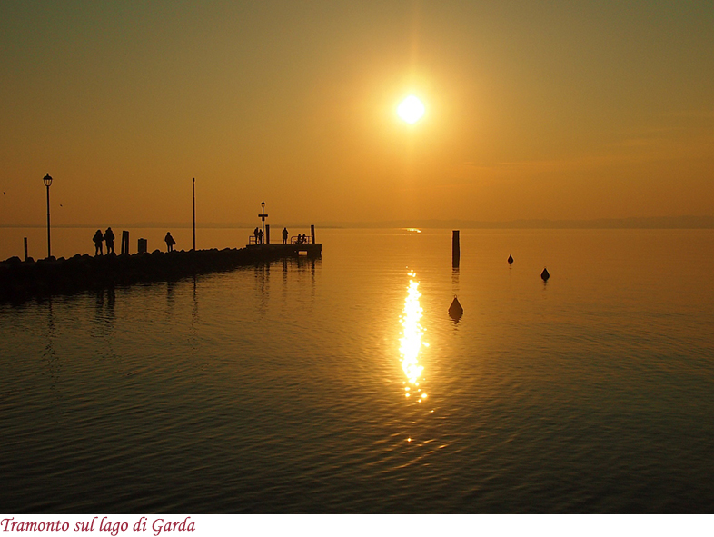 Tramonto sul lago di Garda