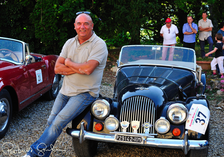 Stefano Cerrone e la sua Morgan 4x4 del 1975