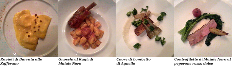 Le portate di Villa Maiella