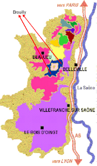 Mappa Brouilly