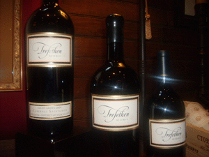 Bottiglie in degustazione - azienda Trefethen