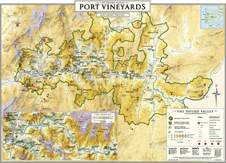 Mappa vigneti del Douro 2009