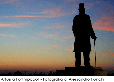 La statua di Pellegrino Artusi a Forlimpopoli - Fotografia di Alessandro Ronchi