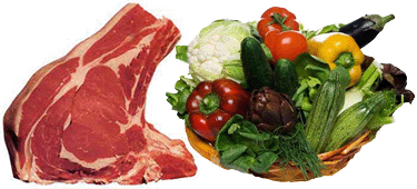 Bistecca e vegetali