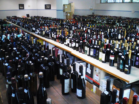 Vini pronti per essere degustati