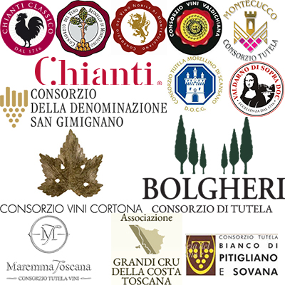 Loghi consorzi del vino toscani