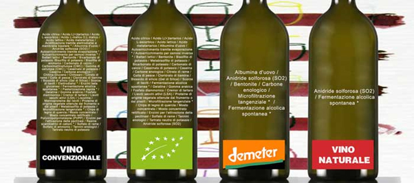 Confronto diversi disciplinari sul vino