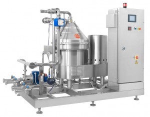 Macchina per la stabilizzazione e la chiarifica dei vini