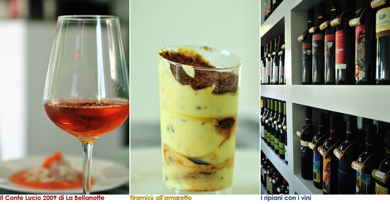 Il Conte Lucio, il tiramisù e le bottiglie di vino