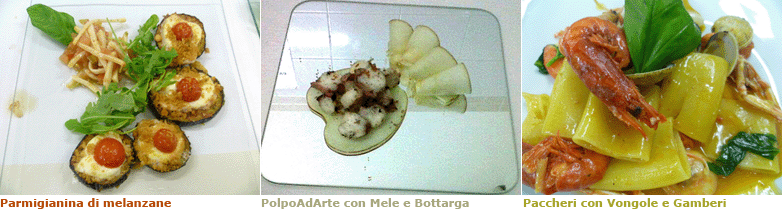 Parmigianina, PolpoAdArte, Paccheri