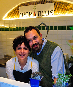 Luca e Francesca, ideatori di Aromaticus