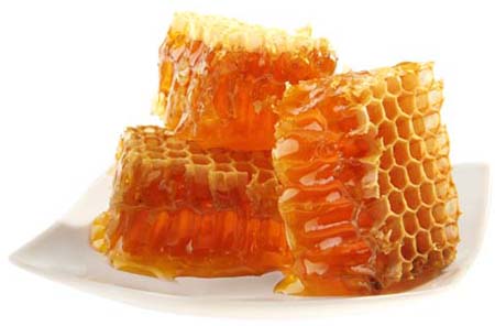 Honey with comb
