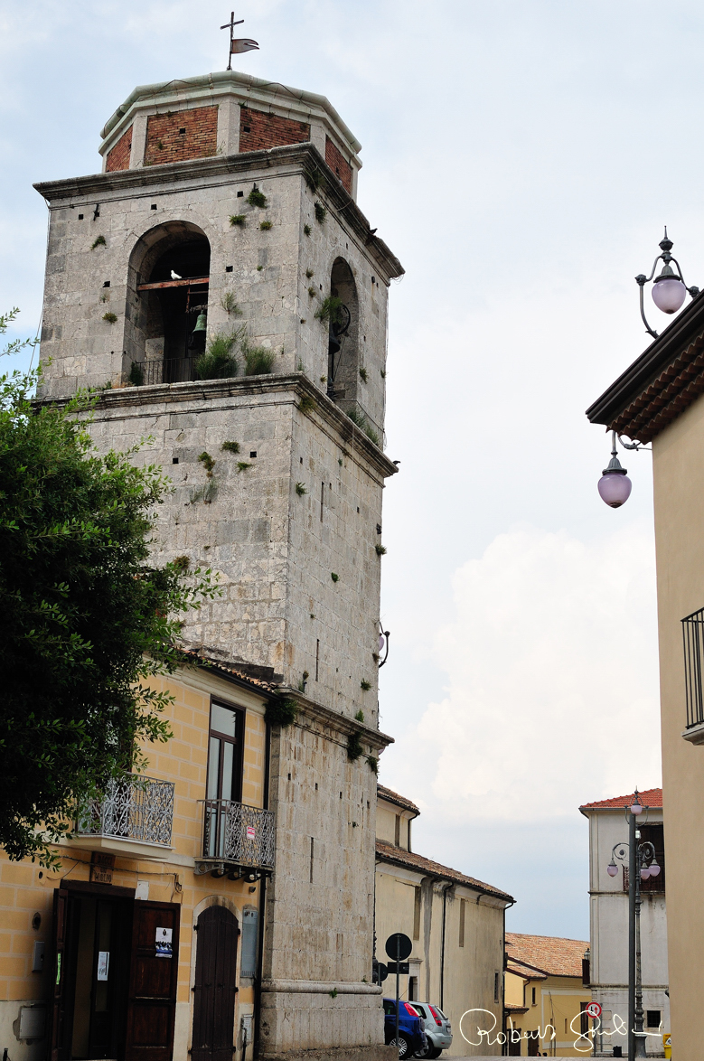 La torre campanaria della Chiesa di San Giovanni del Vaglio