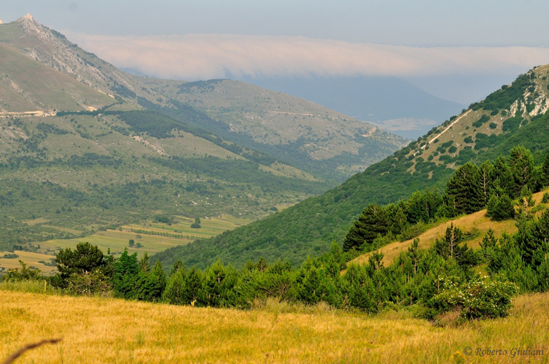 Il paesaggio che si osserva da Santo Stefano di Sessanio