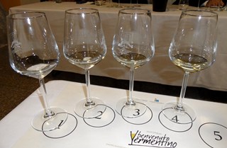 La postazione di degustazione