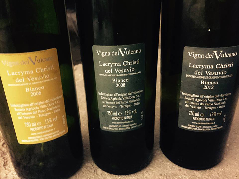 Lacryma Christi del Vesuvio Bianco Vigna del Vulcano, 2006, 2008 e 2012