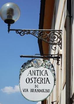 Insegna Osteria di Via Brandolini