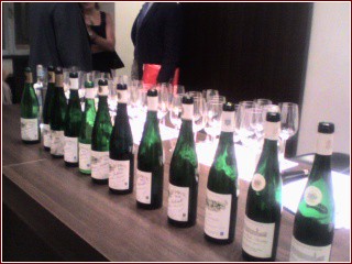 Bottiglie in degustazione