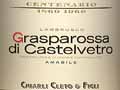 Lambrusco Grasparossa di Castelvetro (frizzante amabile) Centenario 1860-1960 - Chiarli Cleto & Figli