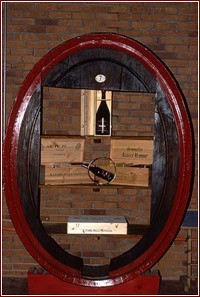 mobile ricavato da una botte