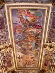 Affreschi sulle volte di Villa Bottini a Lucca