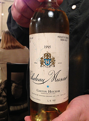 Chateau Musar 1995 - Gaston Hochar
