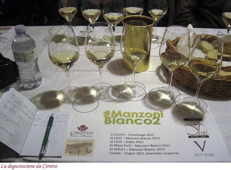 La degustazione da Cirotto