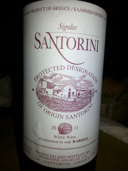 Santorini Barrique 2011 - Domaine Sigalas