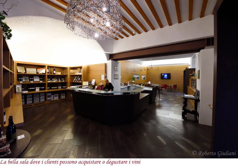 Sala degustazione e vendita