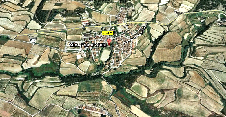 Pianta dell'area di Sant Pau d'Ordal - Barcellona - Spagna