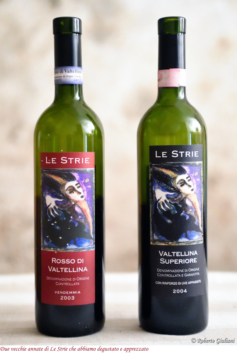Rosso di Valtellina 2003 e Valtellina Superiore 2004 di Le Strie