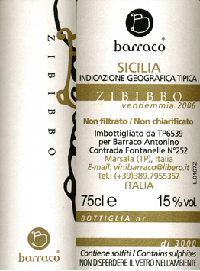 Zibibbo 2006 - Barraco