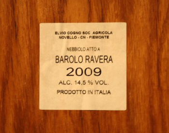 Botte del Barolo Ravera
