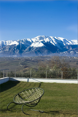 Panorama dall'azienda