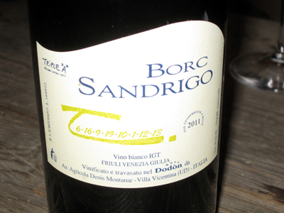 Il bianco Borc Sandrigo 2011