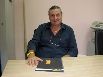 Gianfranco Burni durante l'intervista